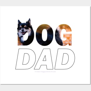 DOG DAD - chihuahua oil painting word art Posters and Art